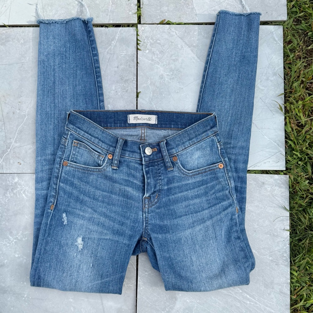 Madewell 8 Inch Skinny 23 Tall Jeans Raw Hem